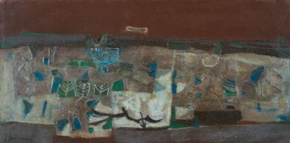 James Coignard (1925-2008) La charrue
Huile sur toile, signée en bas à gauche, titrée...