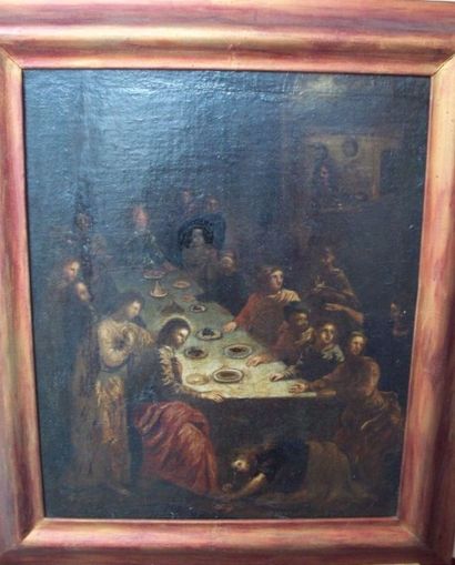 Ecole italienne du XVIIe siècle 1 - La Madeleine au pied du Christ
Huile sur toile
H....