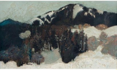 Guy BARDONE (1927 - 2015) Oberland bernois
Huile sur toile signée vers le bas vers...