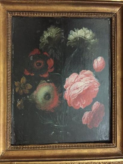 YKENS Frans (Ecole de) 170145 Vase de fleurs
Huile sur panneau.
(Quelques restaurations;...