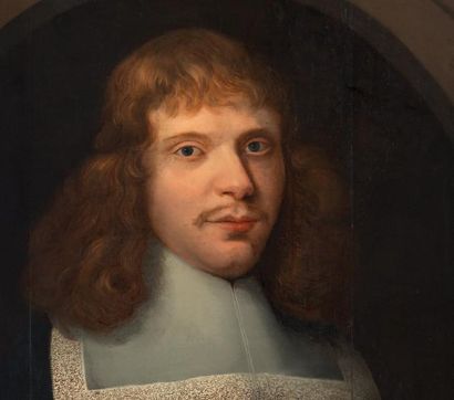 École HOLLANDAISE du XVIIe siècle Portrait d'un homme jeune, à mi-corps, de face,...