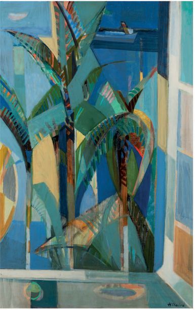 CAMILLE HILAIRE (1916 - 2004) Fenêtre ouverte sur les palmiers
Huile sur toile, signée...