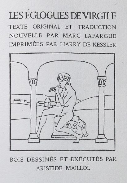 Cranach Presse. Vargilius Maro, Publius. Les Eglogues de Virgile. Texte original... Gazette Drouot