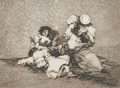 Goya, Francisco de (1746 Fuendetodos - Bordeaux 1828). Los desastres de la guerra.... Gazette Drouot