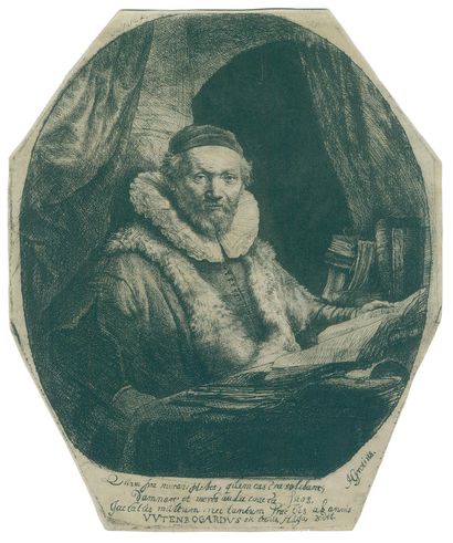 Rembrandt van Rijn, Harmensz (1606 Leyde - Amsterdam 1669). Jan Uytenbogaert, prédicateur... Gazette Drouot