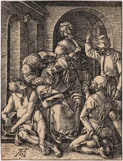 Dürer, Albrecht (1471 Nuremberg 1528). La moquerie du Christ. Feuille 15 de la série... Gazette Drouot