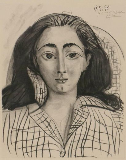 Picasso, Pablo (1811 Malaga - Mougins 1973), d'après . Portrait de Jacqueline (de... Gazette Drouot