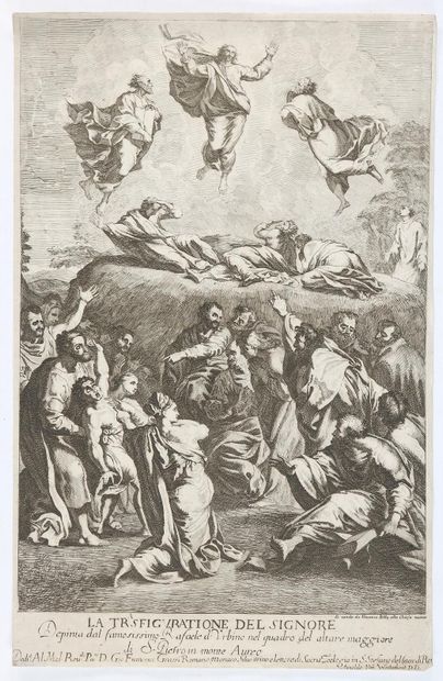 Westerhout, Arnold van (1651 Anvers - 1725 Rome). La Trasfigurazione del signore.... Gazette Drouot