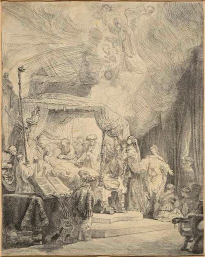 Rembrandt, Harmensz. van Rijn (1606 Leyde - Amsterdam 1669). La mort de Marie. 1639.... Gazette Drouot