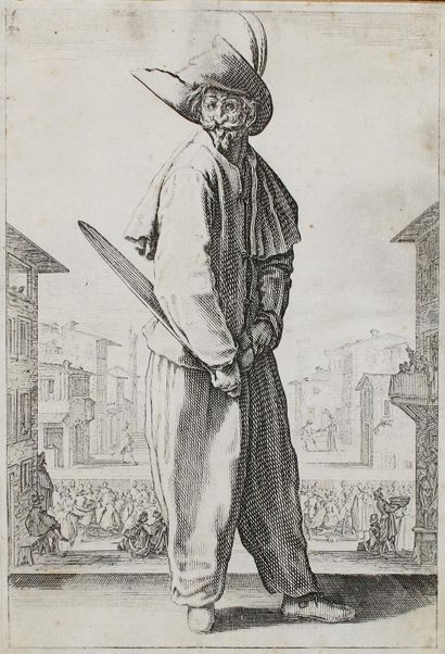 Callot, Jacques (1592 Nancy 1635). Les trois pantalons. 3 feuilles de gravures sur... Gazette Drouot