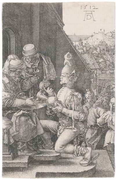 Dürer, Albrecht (1471 Nuremberg 1528). Le lavement des mains de Pilate. Feuillet... Gazette Drouot