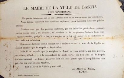 null 

LOTA (Antoniu Ghjacintu)

Le Maire de la ville de Bastia à ses concitoyens

Bastia,...