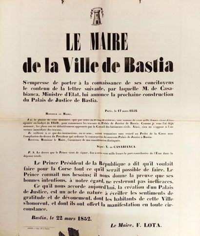 null 

LOTA (Francescu)

Le Maire de la ville de Bastia (...)

Bastia, Imprimerie...