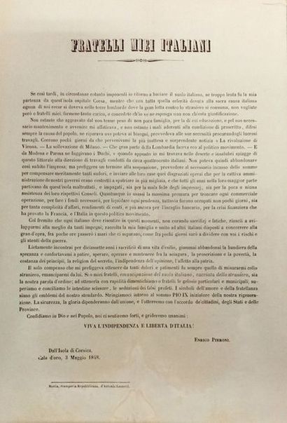 null 

PIERONI (Enrico)

Fratelli miei Italiani

Bastia, Stamperia Reppublicana d'Antonio...