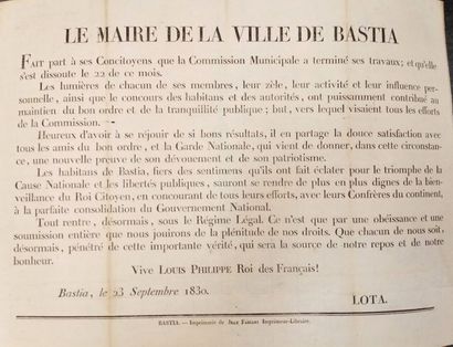 null 

PLACARD - BASTIA

Le Maire de la ville de Bastia

Bastia, Jean Fabiani, s.d.,...