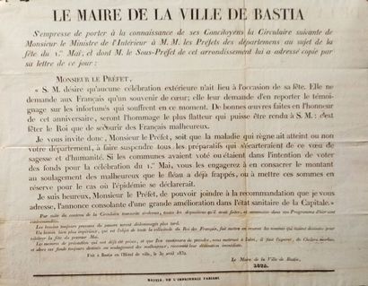 null 

PLACARD - BASTIA

Le Maire de la ville de Bastia s'empresse de porter à la...