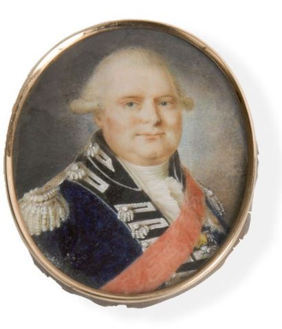 null Ecole russe (?), vers 1800. Portrait de Frédéric 1er, duc de Wurtemberg, frère...