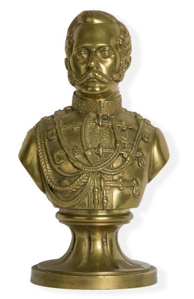 null Henri Louis Levasseur. Buste de l'empereur Alexandre II. France, vers 1880.

Bronze...