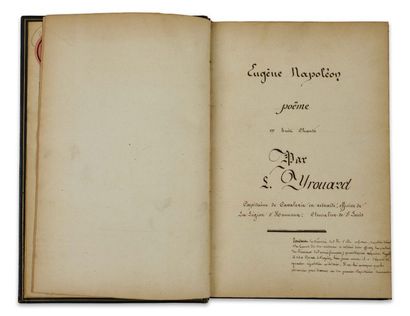 null Manuscrit. L. Yrouard. Eugène Napoléon. Poème en huit chants. Sd, vers 1840.

Un...