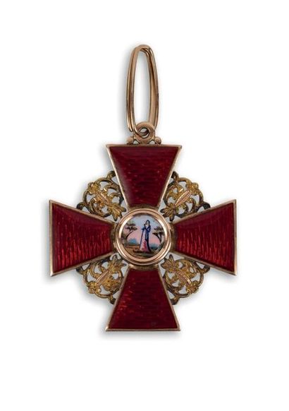 null Croix de l’ordre de Sainte Anne, de la 2e classe. Saint Pétersbourg, Keibel,...