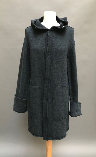 null Y’s Y. Yamamoto

Veste à capuche en lainage bleu-gris-vert, T.3