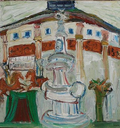 null « Le Cirque d’Hiver à Paris », 1991.
Huile sur toile. 90 x 90 cm

Peintre russe...