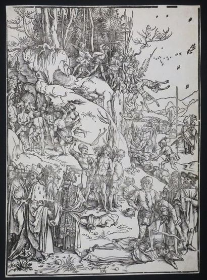 null DÜRER Albrecht (Nüremberg 1471 † 1528), "Martyre des dix milles chrétiens" ,...