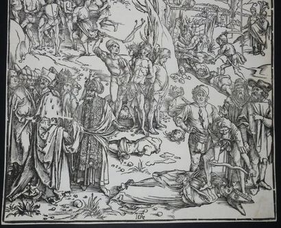 null DÜRER Albrecht (Nüremberg 1471 † 1528), "Martyre des dix milles chrétiens" ,...