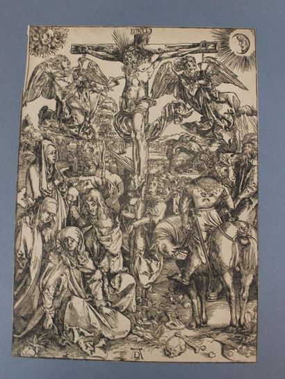 null DÜRER Albrecht (D’APRÈS) (1471-1528). Crucifixion ; 

Le martyre de Saint Jean...