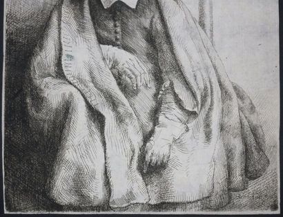null REMBRANDT Harmenszoon van Rijn (Leyde 1606 † Amsterdam 1669) - "Clément de Jonghe"....