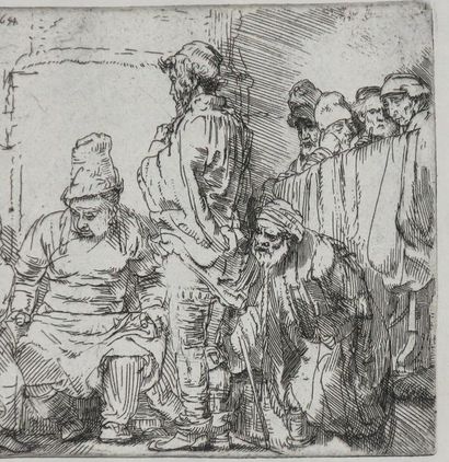 null REMBRANDT Harmenszoon van Rijn (Leyde 1606 † Amsterdam 1669) - "Jésus Christ...