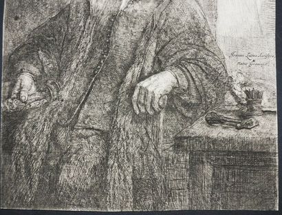null REMBRANDT Harmenszoon van Rijn (Leyde 1606 † Amsterdam 1669) - "Jean Lutma"....