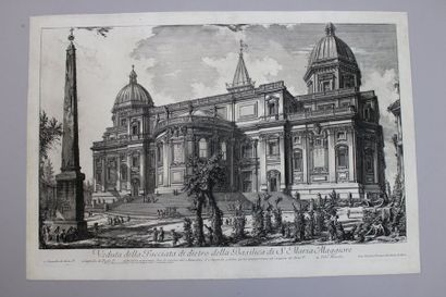 null PIRANESI Giovanni Battista (1720-1778). Veduta della Facciata di detro della...