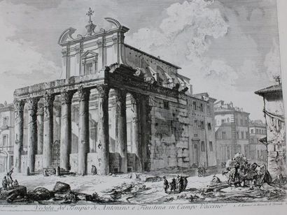 null PIRANESI Giovanni Battista (1720-1778). Veduta del Tempio di Antonio e Faustina...