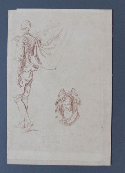 null WATTEAU Antoine (D’APRÈS) (1684-1721). Le médecin de Watteau ; Porte-étendard...