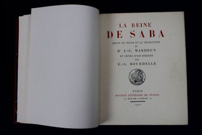null MARDRUS Joseph Charles (1868-1949). La Reine de Saba. Paris, Société Littéraire...