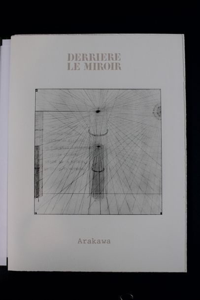 null ARAKAWA Shusaku (1936-2010). Portfolio Derrière le miroir. Paris, Maeght Éditeur,...