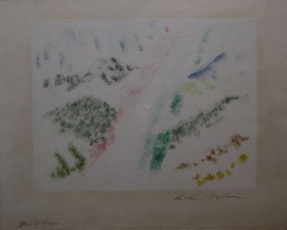 null MASSON André (1896-1987). [Bon à tirer]. Lithographie en couleurs. Épreuve sur...