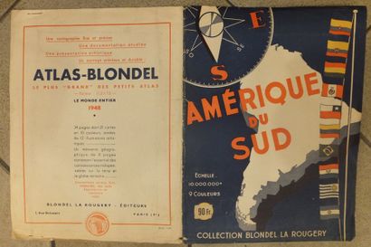 null AMERIQUE DU SUD - Cartes Blondel, échelle 1/10.000.000e, 9 couleurs - Blondel...