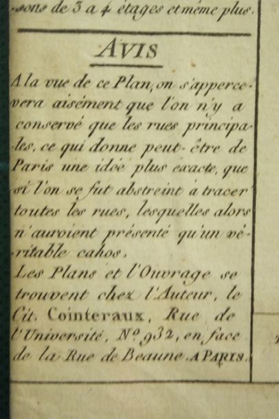 null PARIS (75) - Paris tel qu'il est aujourd'hui. Citoyen Cointeraux (1740-1830),...