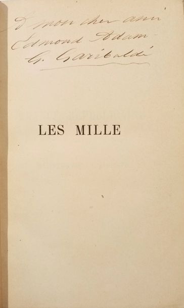 null GARIBALDI (Giuseppe)

The Thousand

Paris, Charles Silvain, 1875, in-8, half...