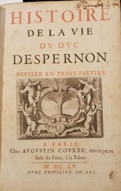 null GIRARD (Guillaume)

Histoire de la vie du duc d'Espernon. Divisée en trois parties

Paris,...