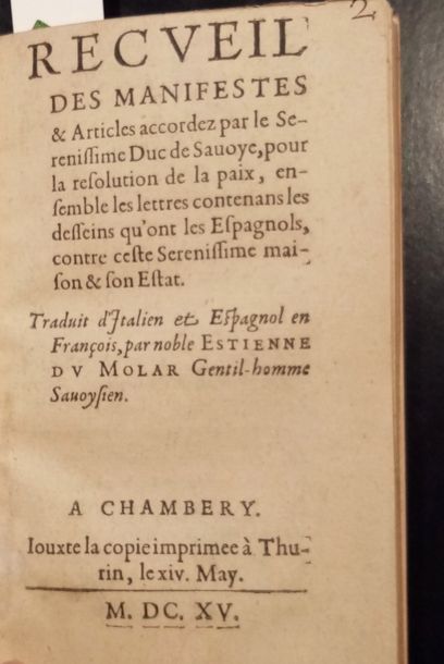 null CHARLES-EMMANUEL IER DE SAVOIE

Recueil des manifestes & articles accordez par...