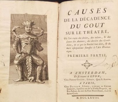 null CHARPENTIER (Louis)

Causes de la décadence du goût sur le théâtre, où l'on...