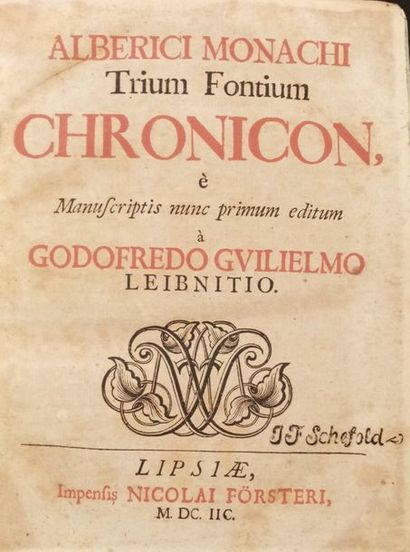 null AUBRY DE TROIS-FONTAINES

Chronicon, e manuscriptis nunc primum editum a Godofredo...