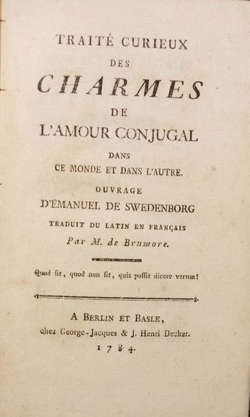 null SWEDENBORG (Emanuel Svedberg, says)

A curious treatise on the charms of conjugal...