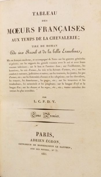 null VAUDREUIL (Pierre-Louis Rigaud de)

Table of French customs in the times of...