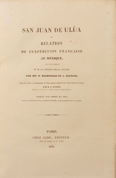 null WHITE and. DAUZATS

San Juan de Ulùa, or Relation of the French Expedition to...