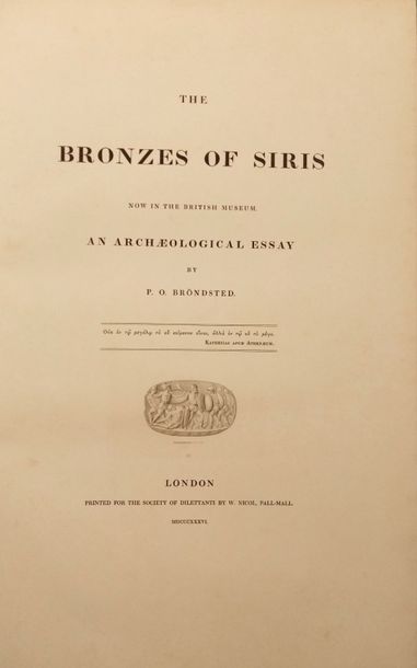 null BRÖNDSTED (Peter Oluf)

The Bronzes of Siris now in the British Museum. An archaeological...