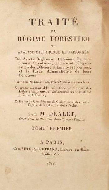 null DRALET (Etienne-François)

Traité du régime forestier, ou Analyse méthodique...